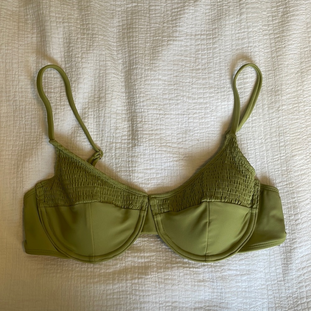 Olive Green Bikini Top